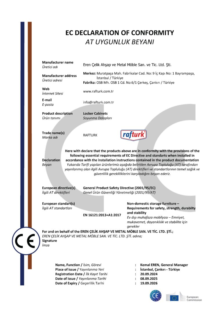 Raftürk - CE - Soyunma Dolapları
